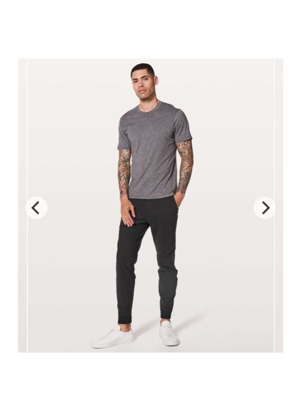Lululemon ABC Jogger Pants Men’s Small Black Warpstreme Drawstring Pockets Comfy